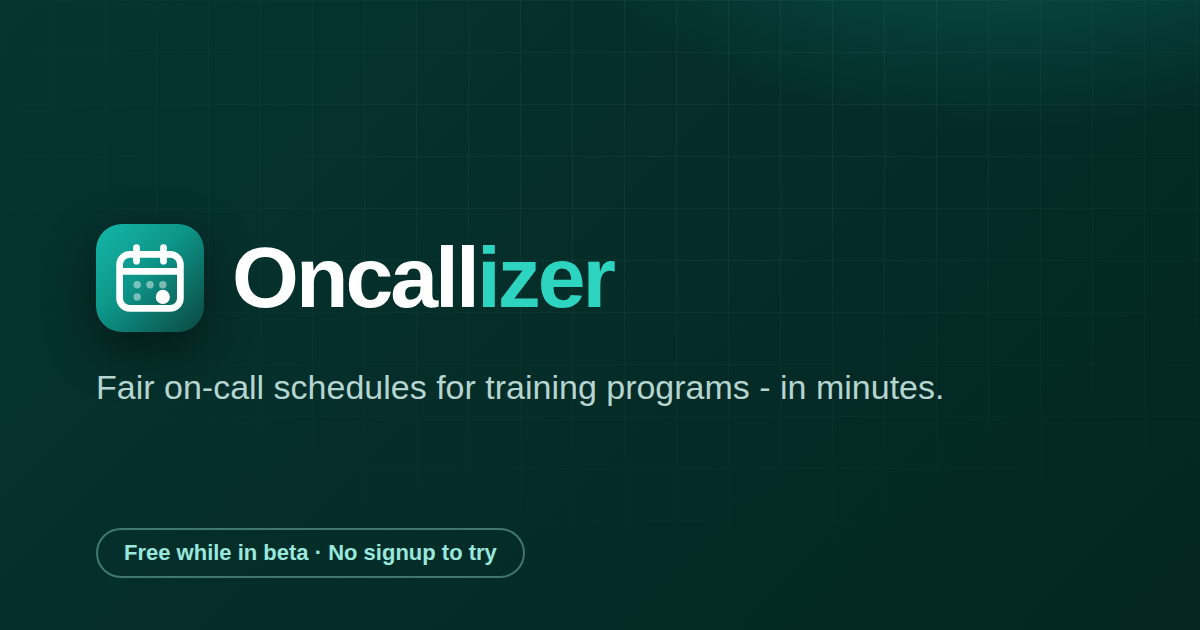 Fair on-call schedules, in minutes — 官网预览图